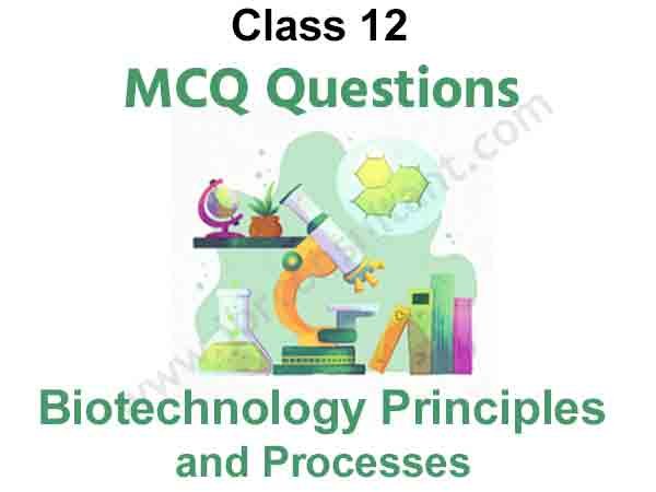 Biotechnology Principles and Processes MCQ for Class 12 Biology PDF