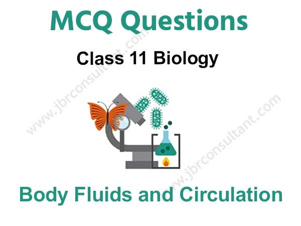 body fluids and circulation class 11 mcq