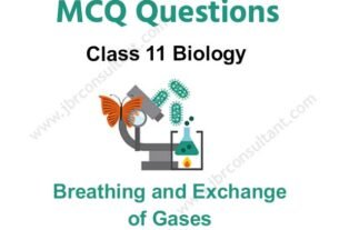 breathing and exchange of gases class 11 mcq