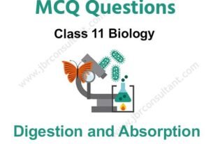 digestion and absorption class 11 mcq